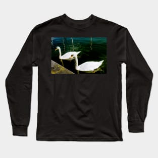 1050200 Pair of Swans Long Sleeve T-Shirt